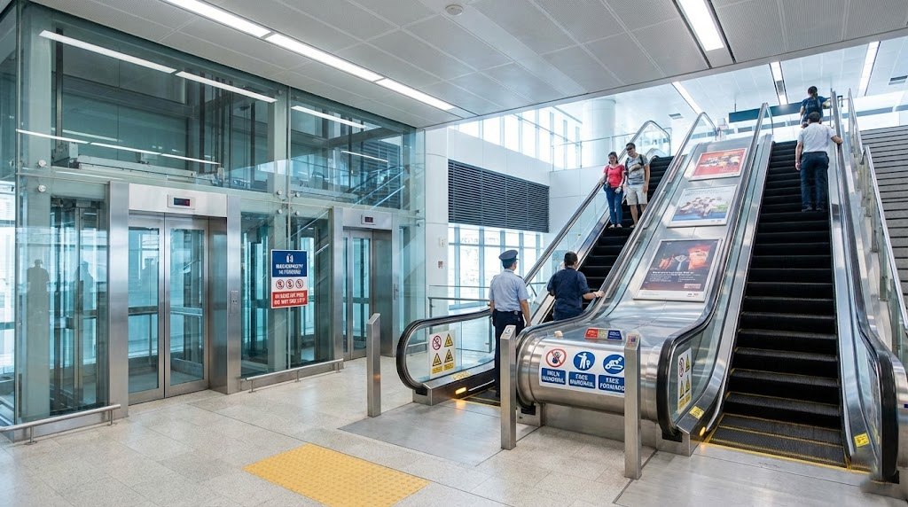 lifts ad escalators safety